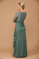 Eva USA 3451 Mother of the Bride or Groom Gown in Chiffon and Lace